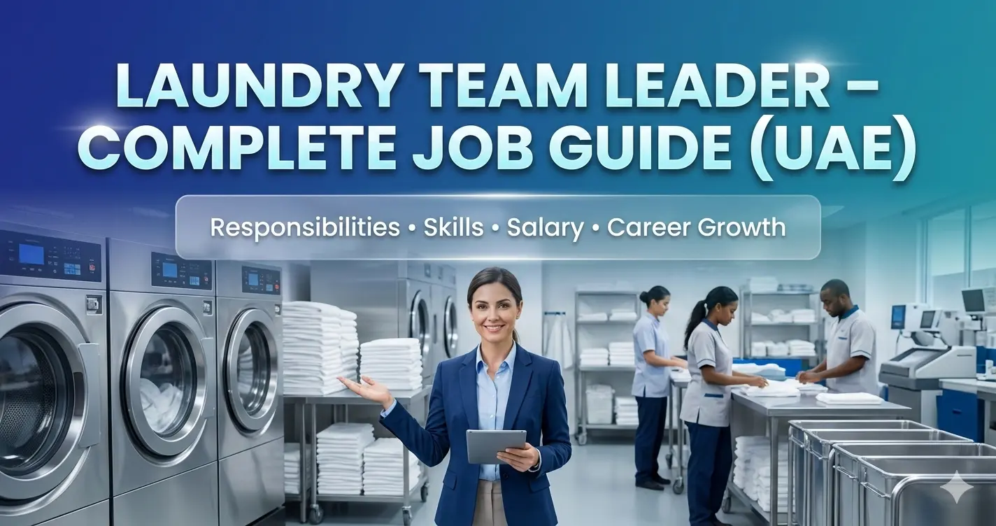 Laundry Team Leader Job Description &amp;amp;amp; Career Guide (UAE Hospitality &amp;amp;amp; Laundry Industry)