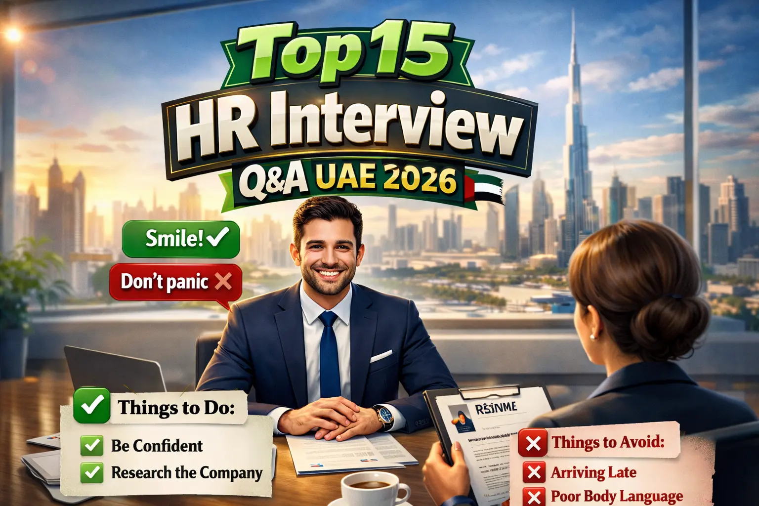 15 Best HR Interview Questions & Answers UAE (2026)