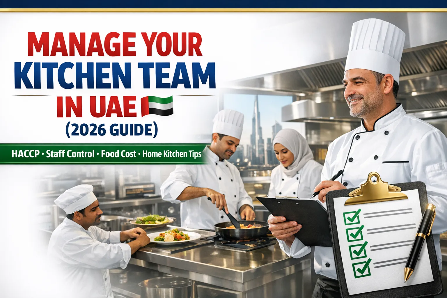 How to Manage a Kitchen Team in UAE (2026 Complete Guide for Restaurants & Home Kitchens)