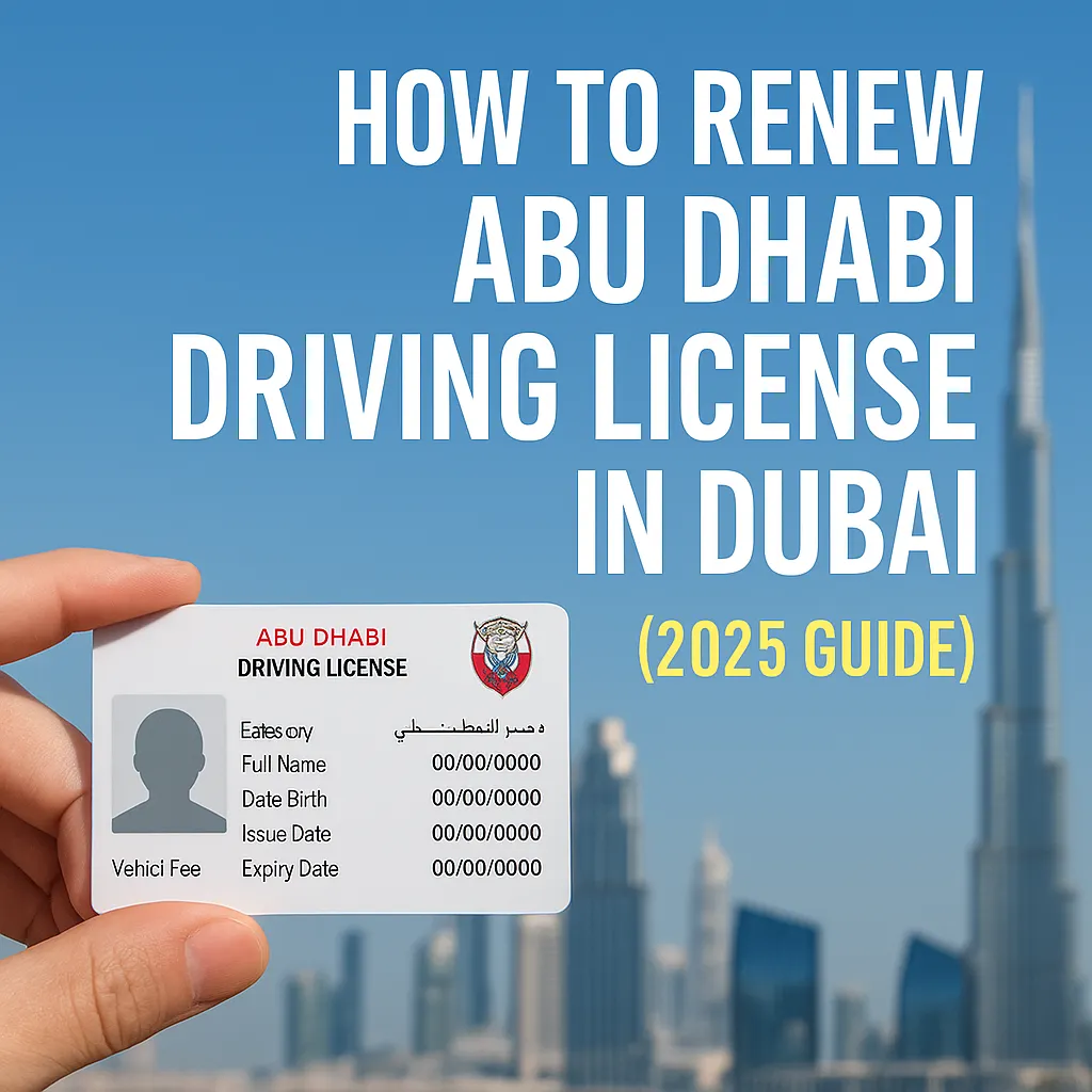 Renew Abu Dhabi Driving License in Dubai