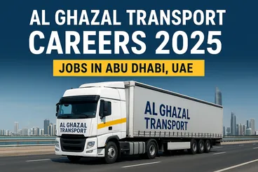 Al Ghazal Transport Company building and logo, representing career opportunities in Abu Dhabi