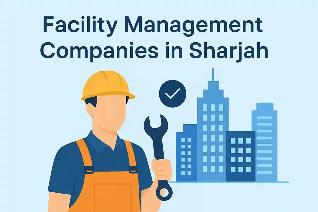 Professional facility management team working in Sharjah