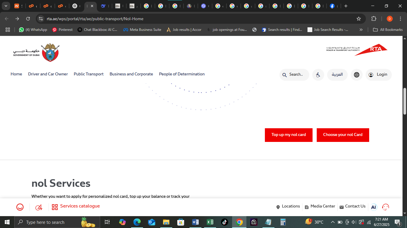 RTA Official Website