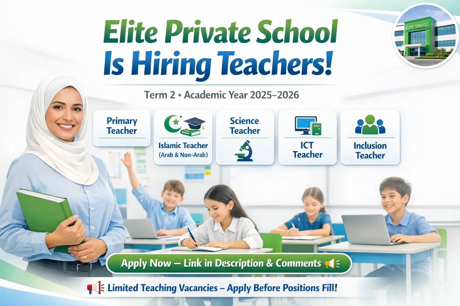 Elite Private School Careers 2026 | Teaching Jobs in Dubai