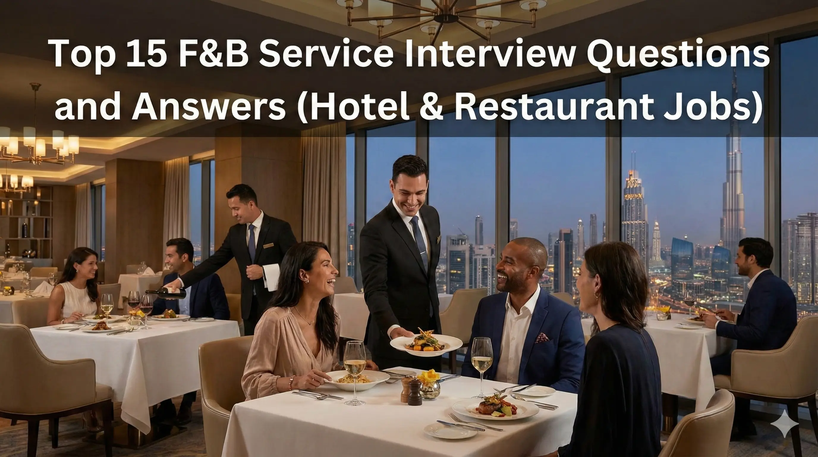 Top 15 F&amp;B Service Interview Questions and Answers (Hotel &amp; Restaurant Jobs)