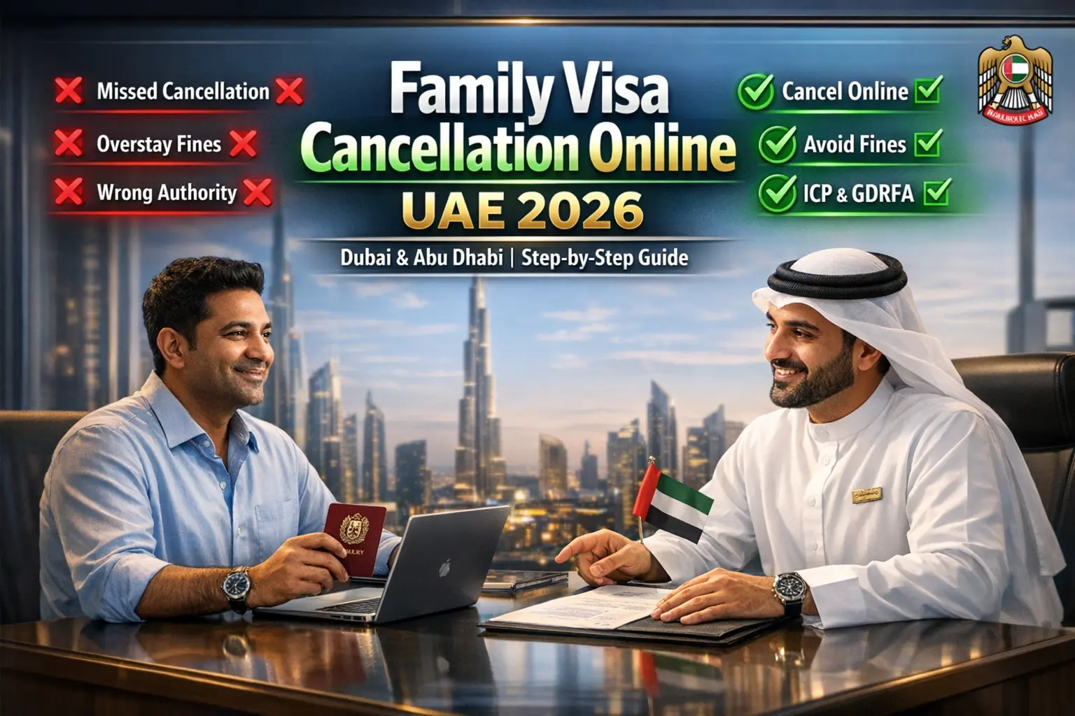 Family Visa Cancellation Online in UAE (Dubai &amp; Abu Dhabi) – 2026 Guide