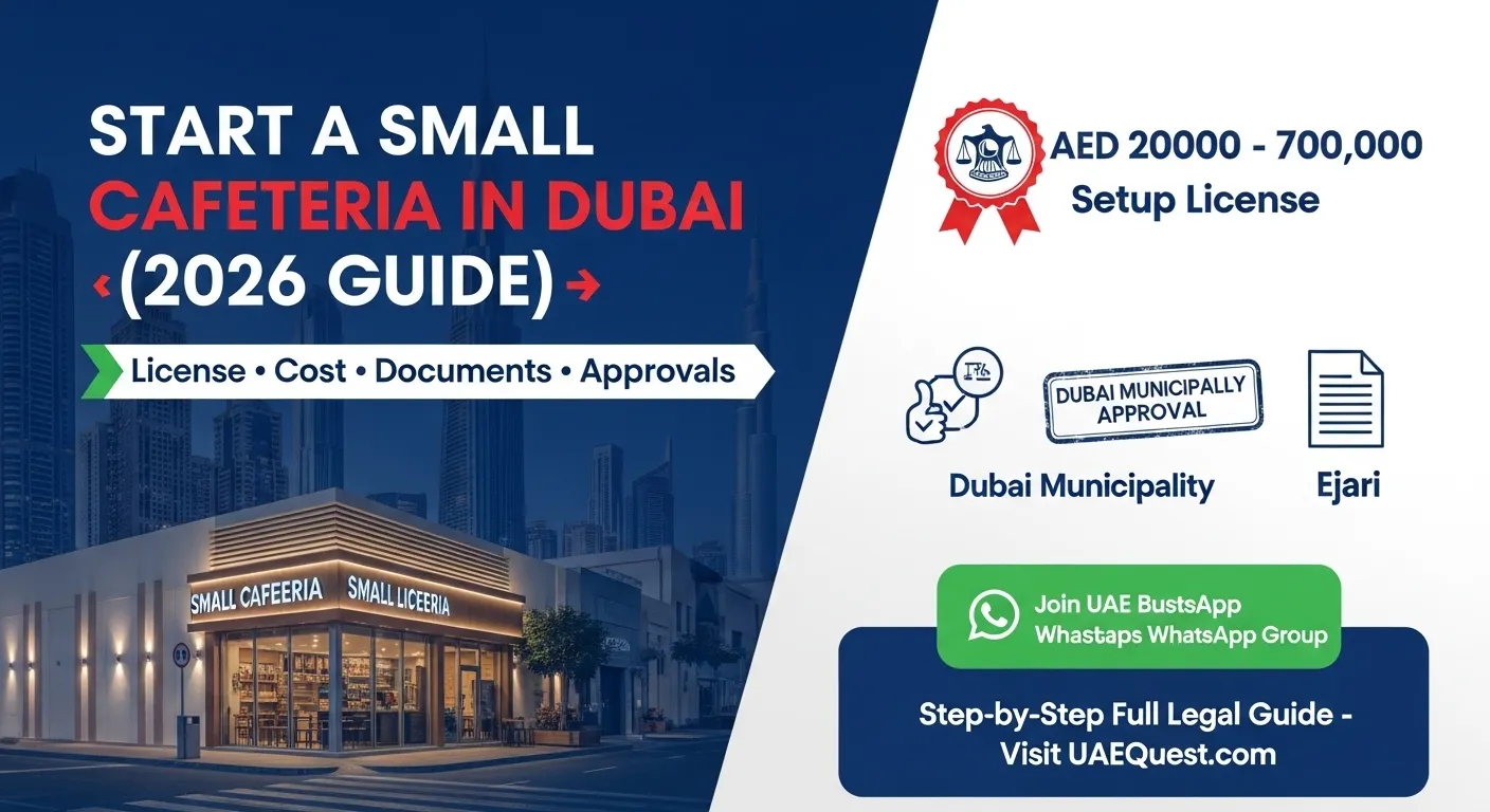 How to Start a Small Cafeteria in Dubai (2026 Complete Legal Guide)