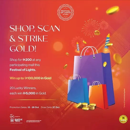 Festival of Lights in Dubai – Shop, Scan & Strike Gold!