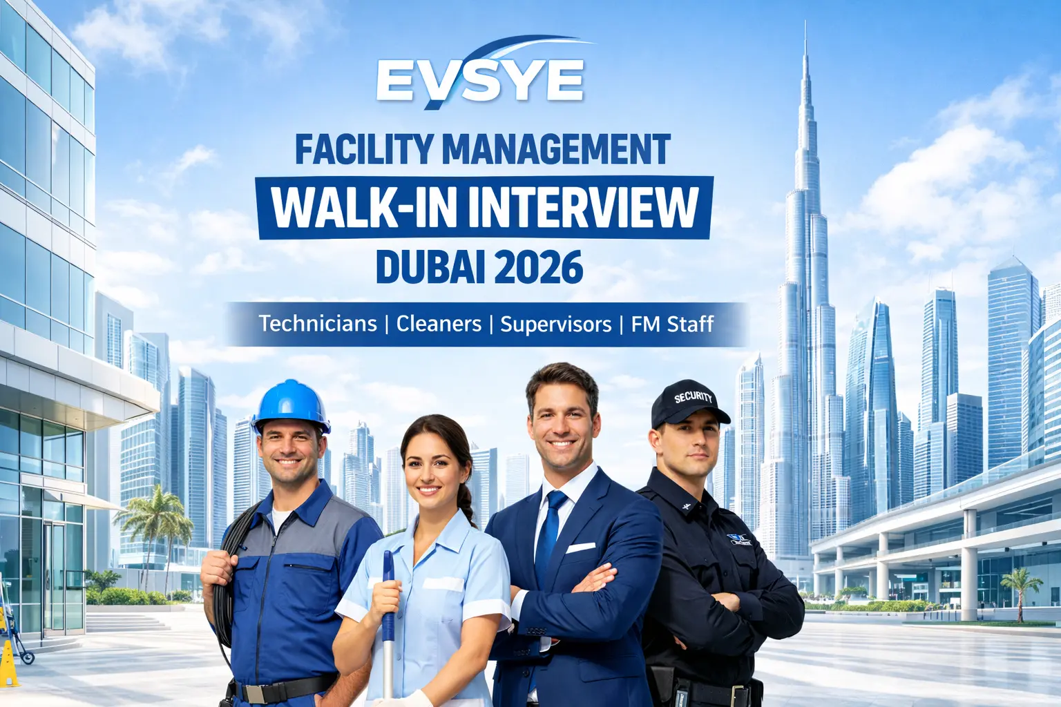EVSYE Facility Management Walk-In Interview Dubai 2026 – Complete Career & Application Guide