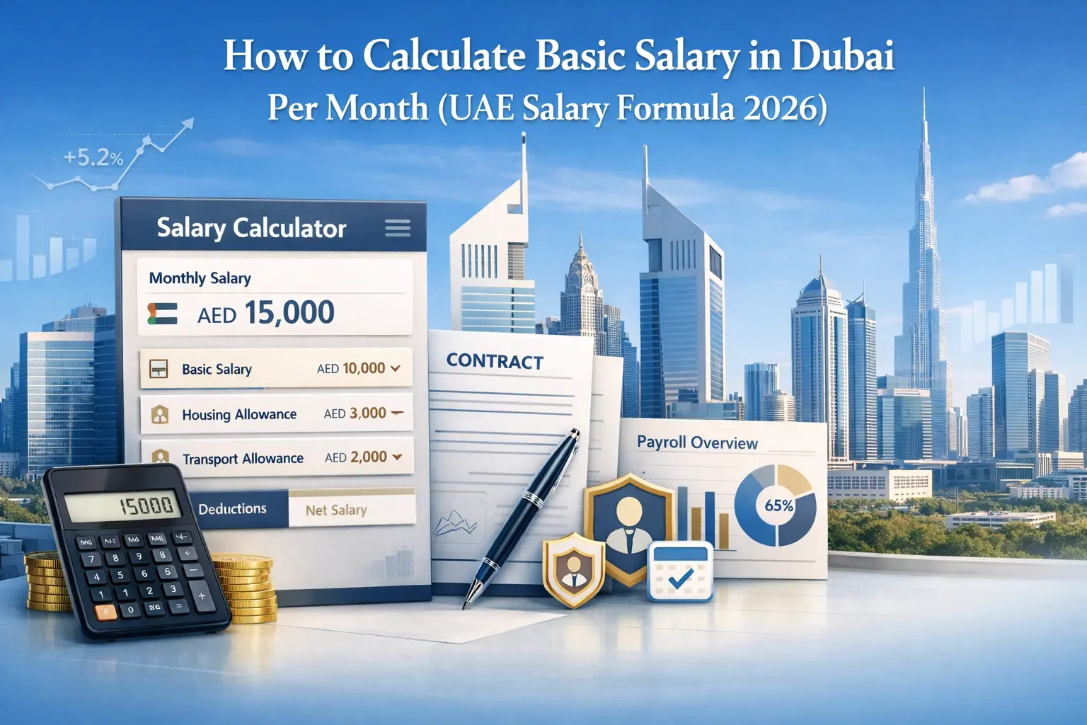 How to Calculate Basic Salary in Dubai Per Month (UAE Formula 2026)