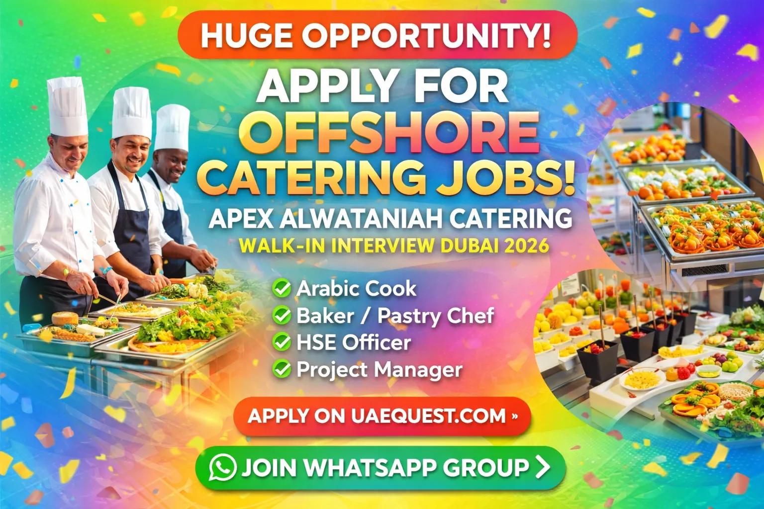 Apex Alwataniah Catering Walk-In Interview Dubai 2026 – Offshore Vacancies (7 February)