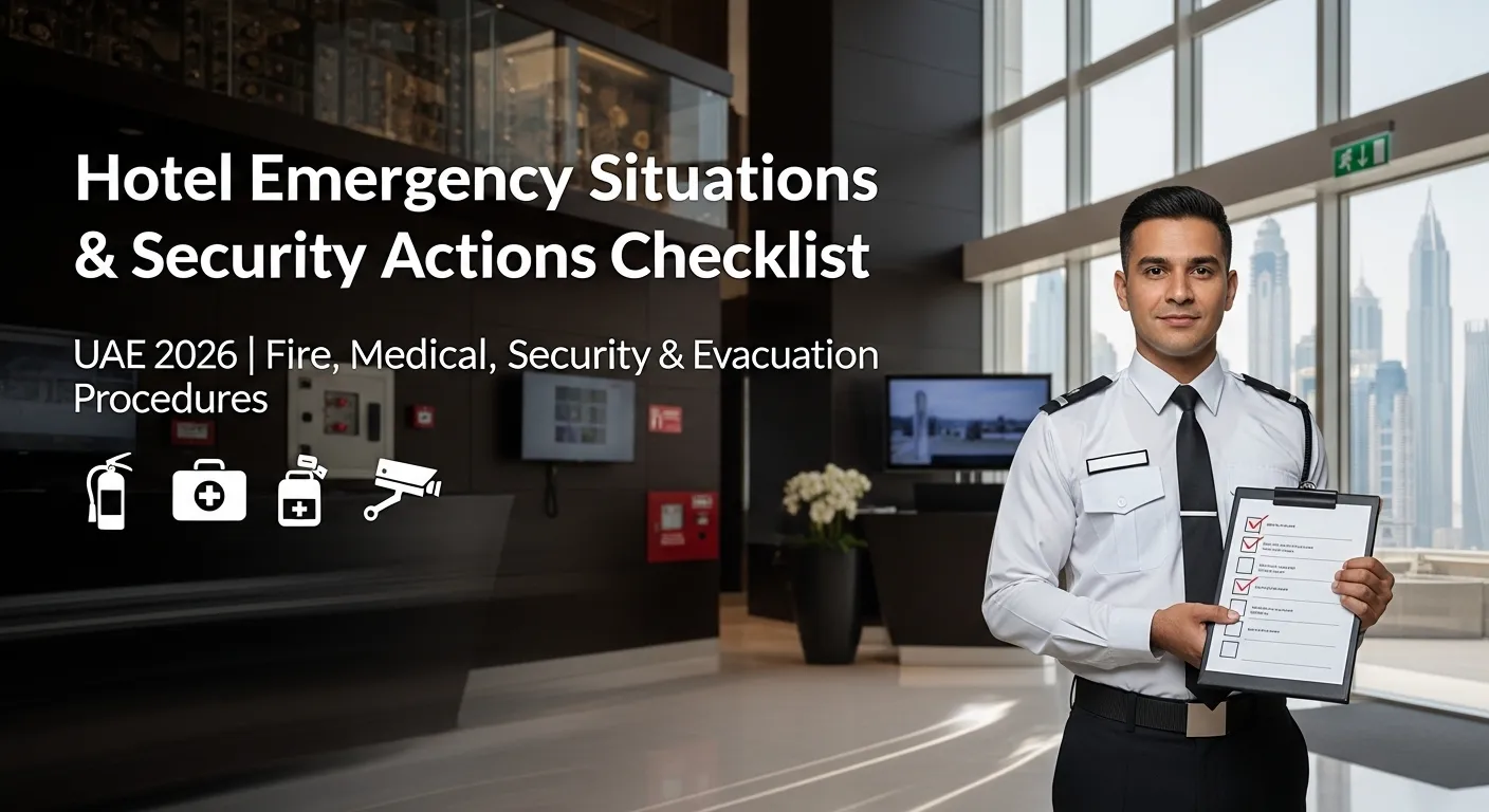 Hotel Emergency Situations & Security Actions Checklist (2026 UAE Guide)